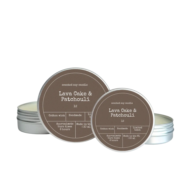 Bougie parfumée - Gâteau de lave & Patchouli