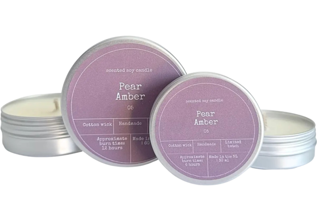 Bougie parfumée - Ambre et poire 